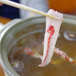 磯料理 一吉 - 金目鯛しゃぶしゃぶ