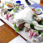 磯料理 一吉 - 刺身盛り合わせ