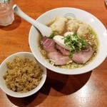 麺屋 六感堂 - 海老づくし蕎麦＋スパイシー海老ピラフ