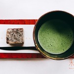 中田屋 - きんつばと抹茶のセット ¥681