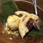 Tamapurazanohimonoya - 梅ヶ枝餅のアイス添え