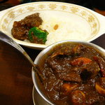 ライスにカレーを取り分けて＠トマト★2008/11