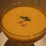 ル・ヨシマサ - ランチのかぼちゃ冷スープ