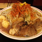 元気の源 2号 - ラーメン/固め・油少なめ/ニンニク・とうがらし共にちょい増し