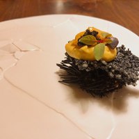 イチリン ハナレ - ウニキャビアをお米のせんべいと