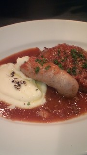 Torattoria Ajiago - 自家製ソーセージと豚すね肉のトマト煮込み