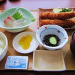 まるは食堂 - まるは定食Ｗ　@1860円