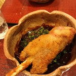 蓬左茶寮 - 味噌カツ（串カツ、どて味噌）