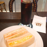 SANDWICH HOUSE is - 3色トーストとアイスコーヒー