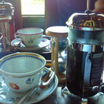 もり珈琲店 - 2人でプレス珈琲♪