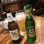 Tai Ryouribaru Taizou - タイ料理バル タイ象(東京都港区新橋)生ビール(アサヒスーパードライ)550円・シンハー 600円・チャーン 600円