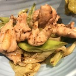 雫庵 - せせりの柚子塩コショウ 380yen