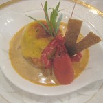 マ プール - 阿寒湖産エクルビス、イワナのクネル　ベアルネーズ・ビスクソースUP