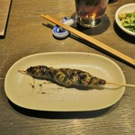 小川の魚 - しっぽ焼き