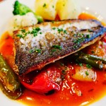 ル・リオン - 大阪府産 サゴチのポワレ バスク風