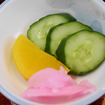 玉家 - 2018/7/16  お新香も付いてる。