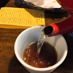 うずら家 - 蕎麦湯