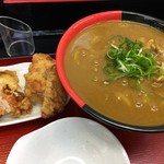 極楽うどん TKU - おいしいカレーうどん（￥800） ・鶏天無料券（2個分）