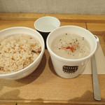 スープストックトーキョー - 玄米ご飯大盛り、東京参鶏湯