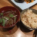 SOHSOH - ランチプレートのご飯＆味噌汁