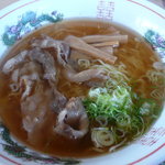 御食事処 たけなみ - いのししラーメンのアップ