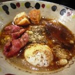 ふれんちラぁ麺ガスパール - オニオンスープらあめん（オニオンポタージュ チーズつけめん）