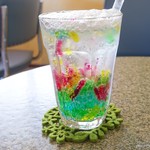 カフェ・ラパン - 2018年7月　キラキラ虹色サイダー【450円】