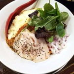 金町製麺 - トマトとトウモロコシのクリームそば