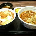 そばいち - かけ蕎麦と他店舗の組み合わせ