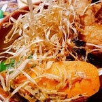 ピカンティ - 2018/9  アーユルヴェーダ薬膳1/fのサクッとPICAチキン辛さ3、素揚げごぼう、ライス1.5盛り