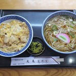 生蕎麦　丸亀 - 親子丼とそばセット800円