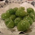 興 - 「愛知産　新銀杏揚げ」：モチッとした食感！かすかな苦みが余韻を残して染み渡る♪