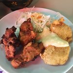 ジンロック - チョイスランチ                                                      鶏唐揚げ カニクリームコロッケ