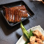 神東寿司 - 鰻蒲焼、あん肝の煮付け