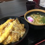 資さんうどん - ☆天とじ エビ2匹 ミニうどん付き 810円