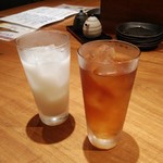 黑船 SOBABURI - カルピス、ウーロン茶