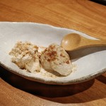 黑船 SOBABURI - そばがき黒蜜きな粉のアイス添え