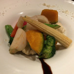 丿貫 - 丿貫(十数種類の彩り野菜の温サラダ)