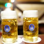 バーデンバーデン - ホフブロイ オリジナル(樽生)中ジョッキ (500ml) \980