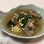 ふじ木 - たまごとじキノコ地鶏鍋（取り分けて‥）