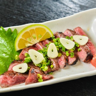 Bungo beef tataki. Enjoy with homemade ponzu sauce.