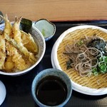 蕎麦セルフ 肉もりそば そば坐 - 