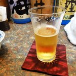ビール　中600円
