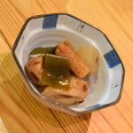 居酒屋まぬけ - お通し（３００円＋税）２０１８年９月