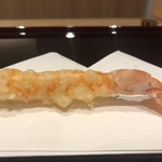 天ぷら たけうち - 天然車海老（玄海）