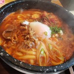 赤ぶに(旨辛チゲうどん）※超拡大(2018.10.03)