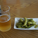 急行食堂 - 瓶ビールと枝豆