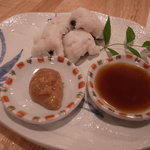 まごわやさしい - 鱧の湯引き・梅肉とポン酢