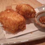 まごわやさしい - 豆腐のフライ　海老しんじょう挟み