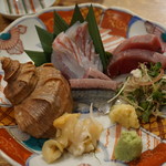 夜ノ焼魚 ちょーちょむすび - 刺し身盛り